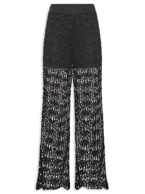 Calça Feminina Crochet - Preto