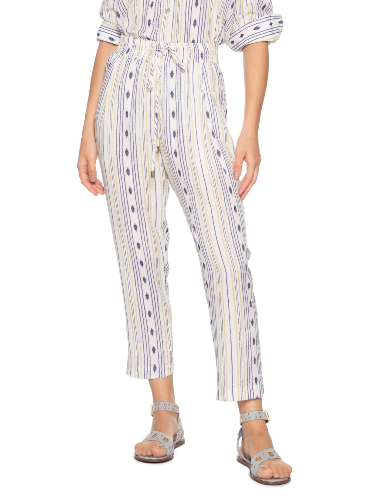 Calça Feminina Cropped Easy Branco Lenny Niemeyer