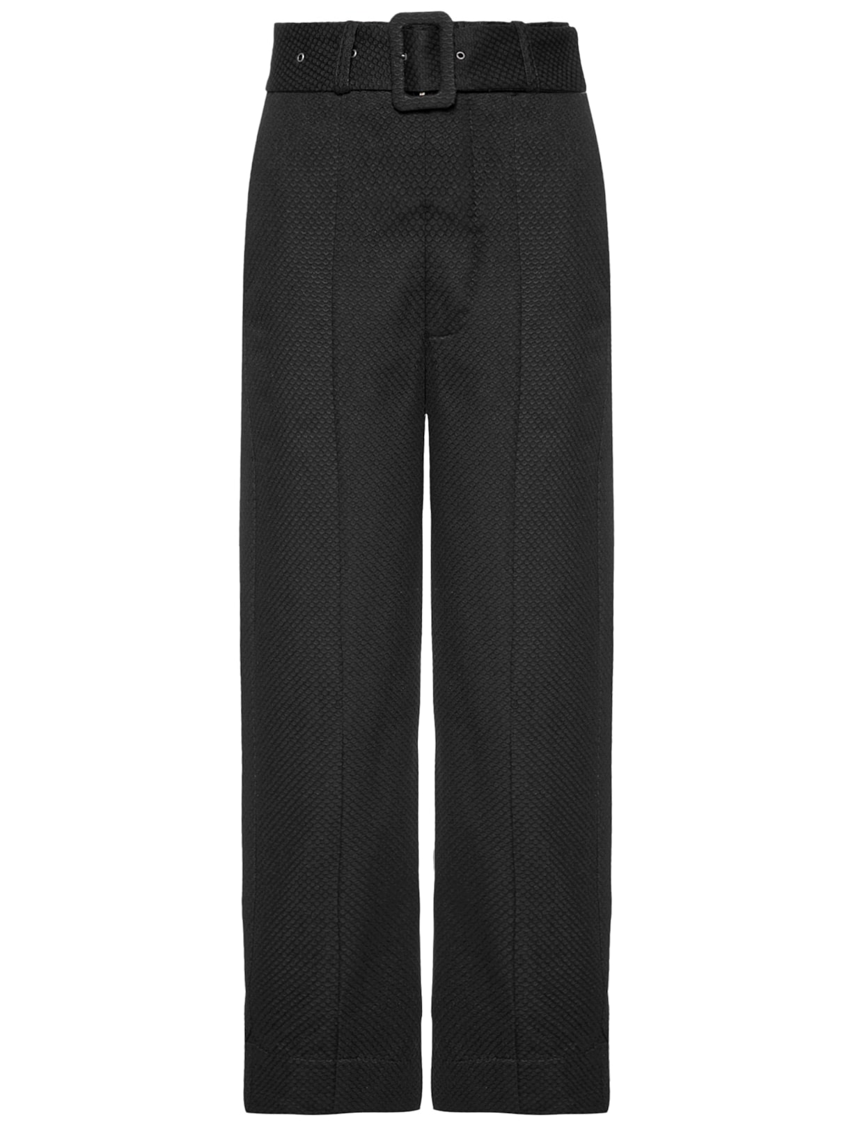 Calça Feminina Cropped Piquet - Preto