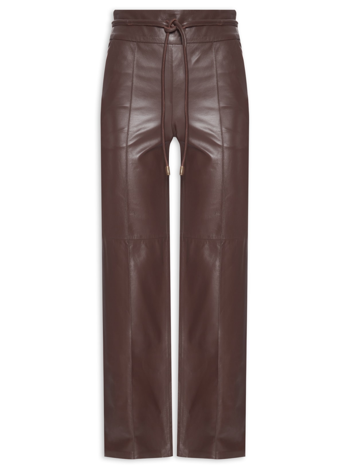 Calça Feminina Dandara Couro - Marrom