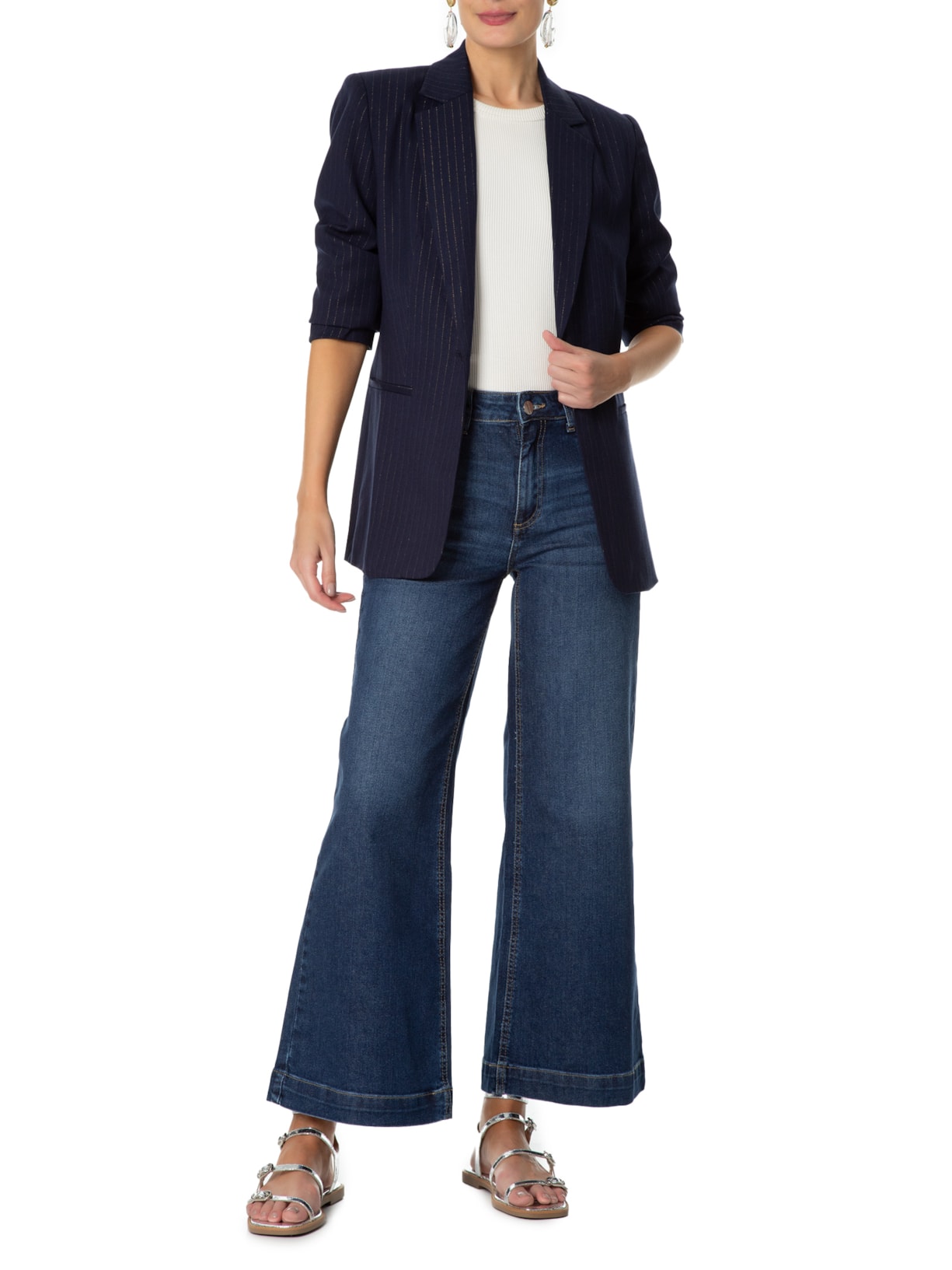 Calça Feminina Daniela Azul Le Lis