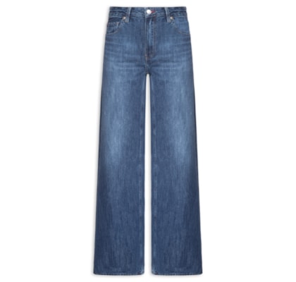 Calça Feminina Dark Wide Leg - Azul