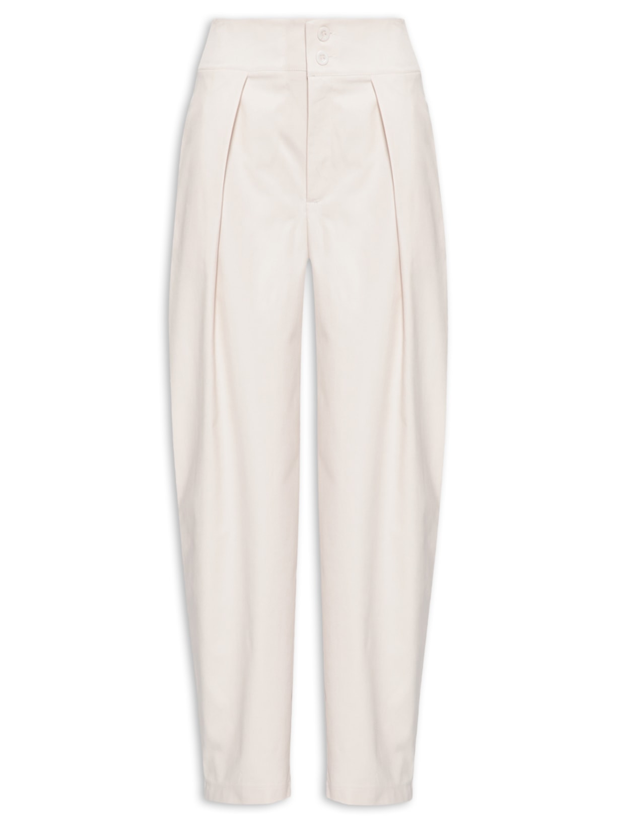 Calça Feminina De Alfaiataria Balloon Bege Market 33