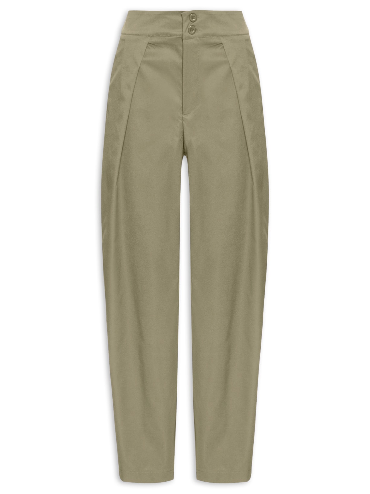 Calça Feminina De Alfaiataria Balloon Verde Market 33