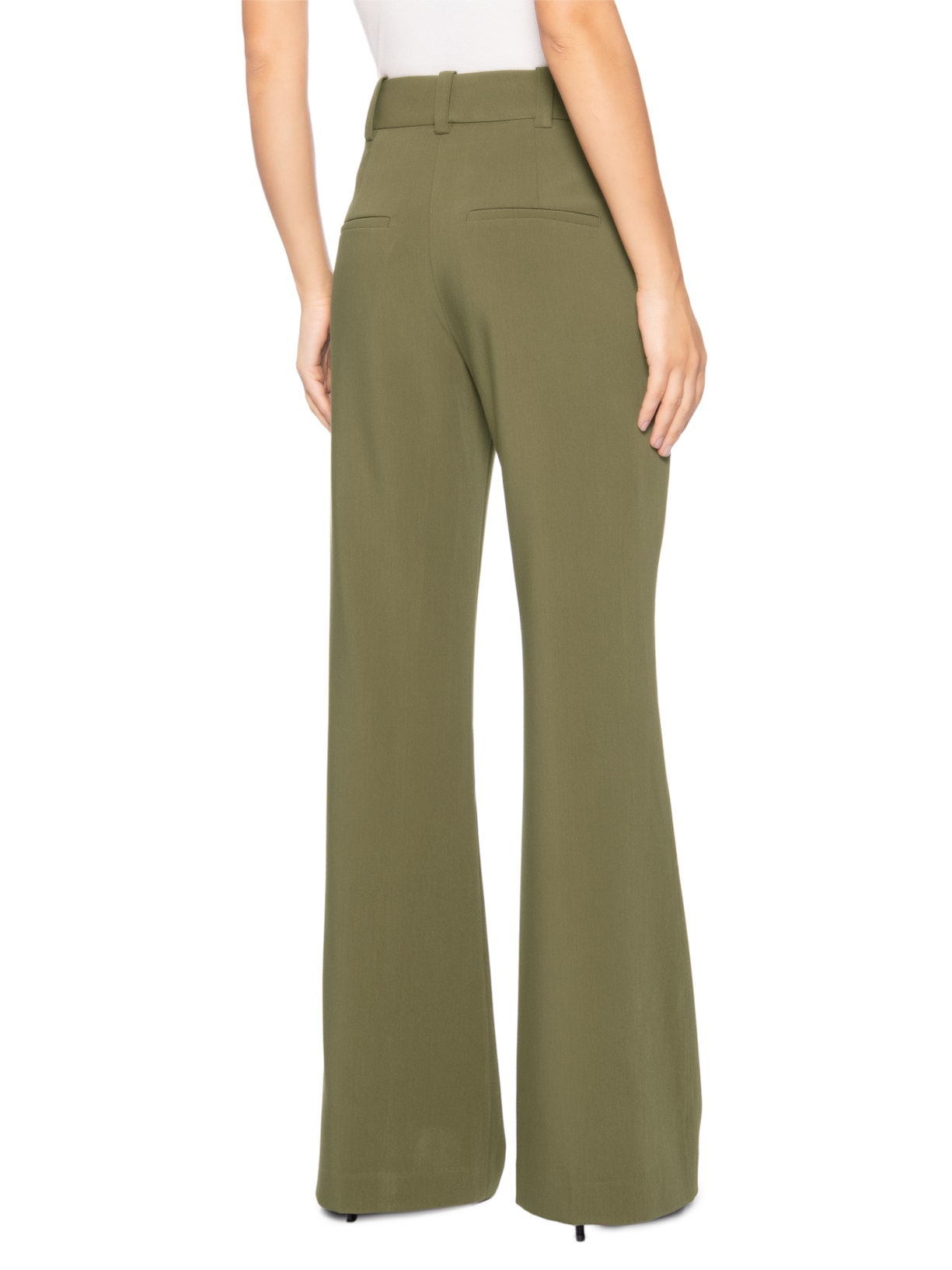 Calça Feminina De Alfaiataria Bootcut Verde Animale