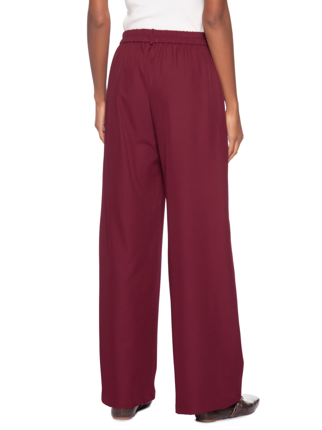Calça Feminina  de Alfaiataria Vermelho Basiq