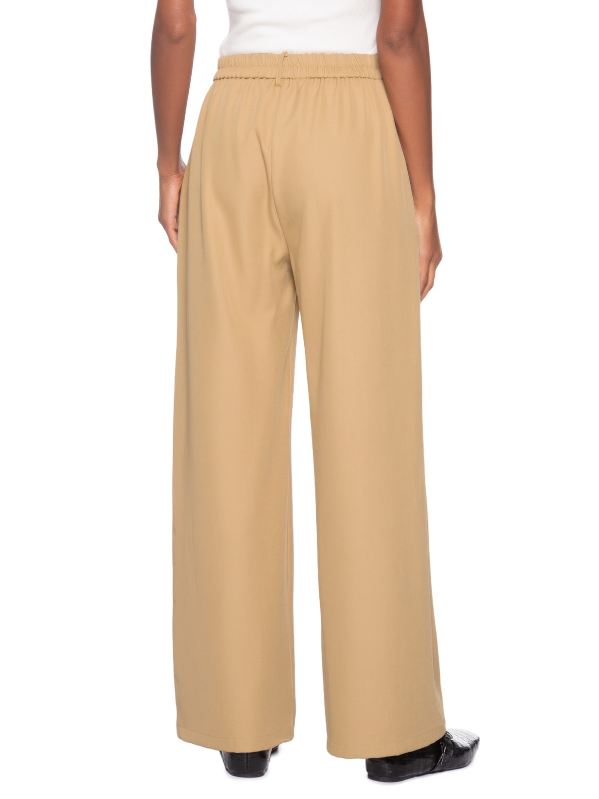 Calça Feminina  de Alfaiataria – Bege Basiq
