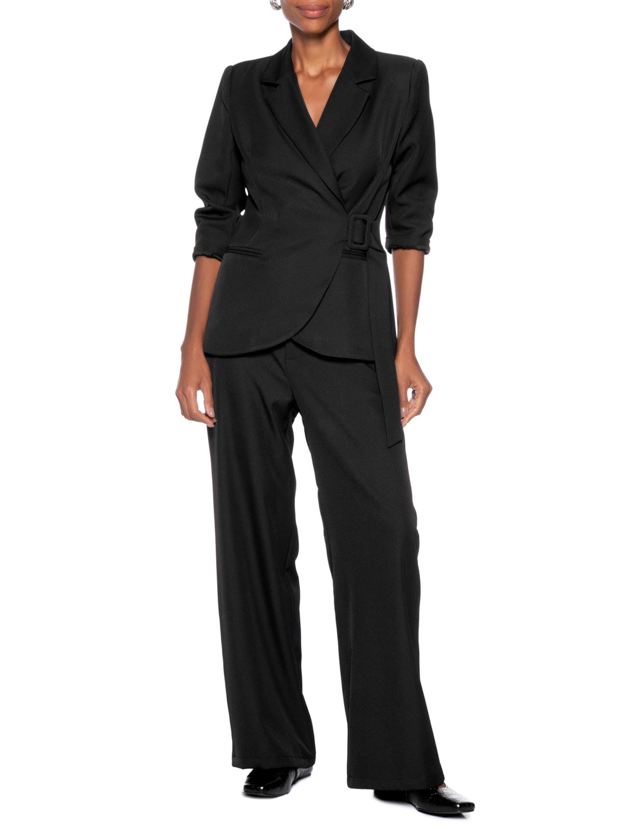 Calça Feminina  de Alfaiataria – Preto Basiq