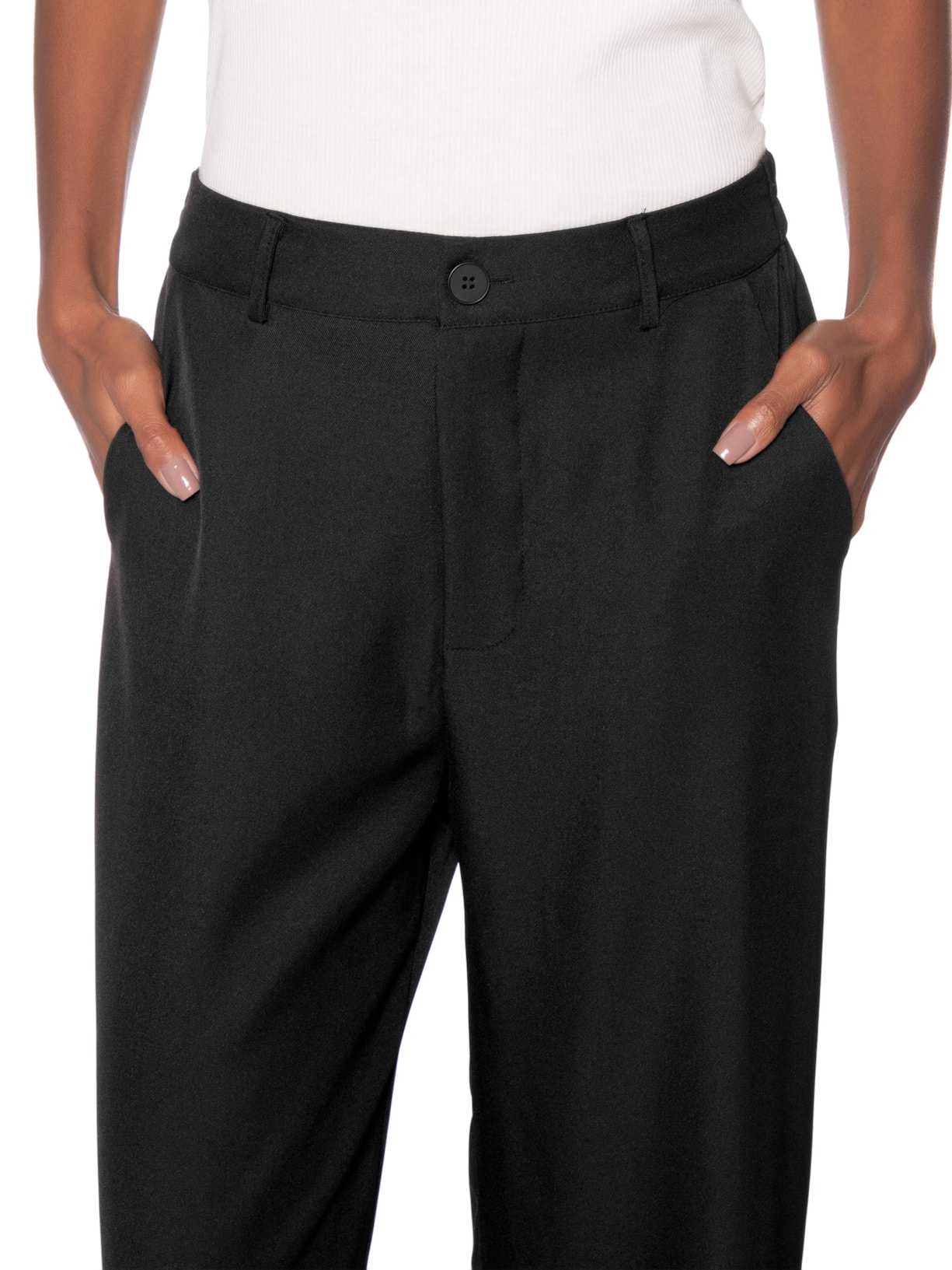 Calça Feminina  de Alfaiataria – Preto Basiq