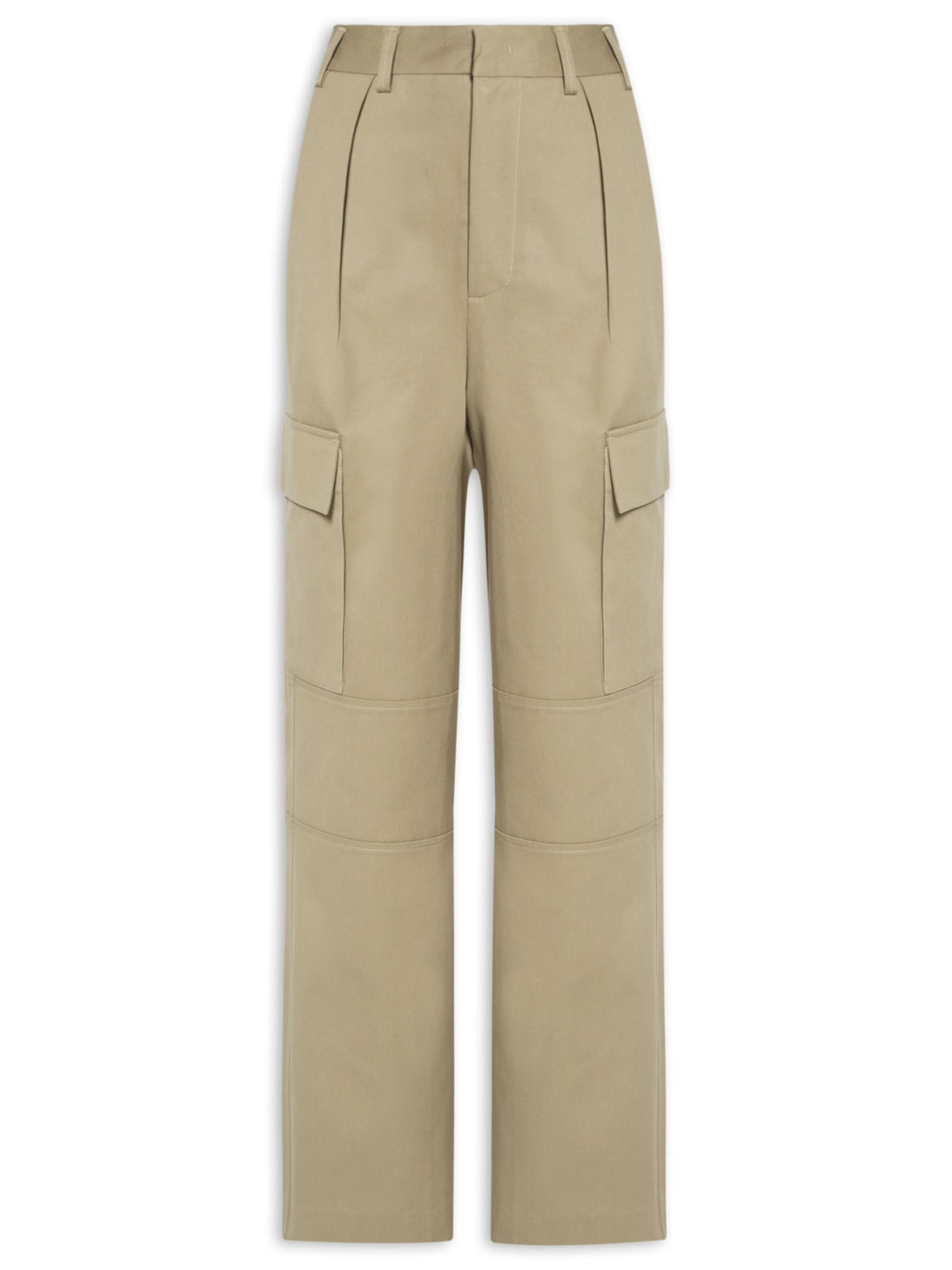 Calça Feminina De Algodão - Bege