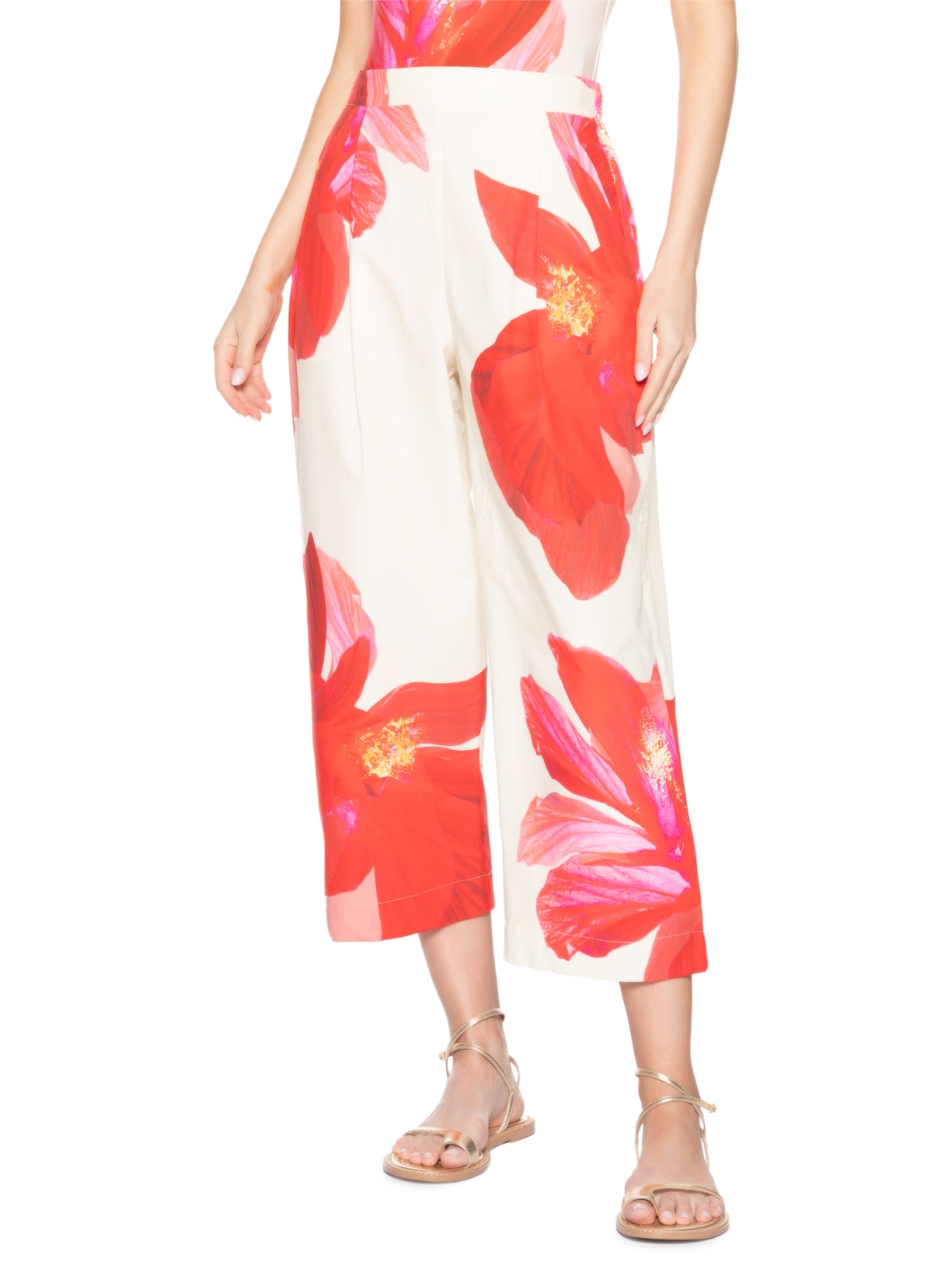 Calça Feminina de Elástico Rosa Lenny Niemeyer