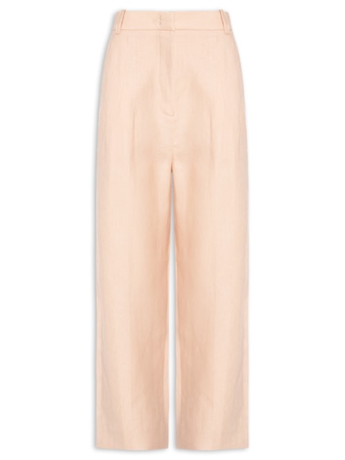 Calça Feminina De Linho - Bege