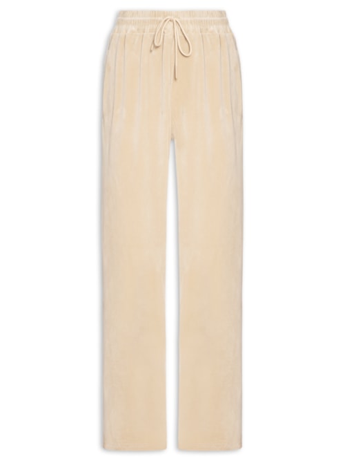 Calça Feminina De Moletom Plush - Bege
