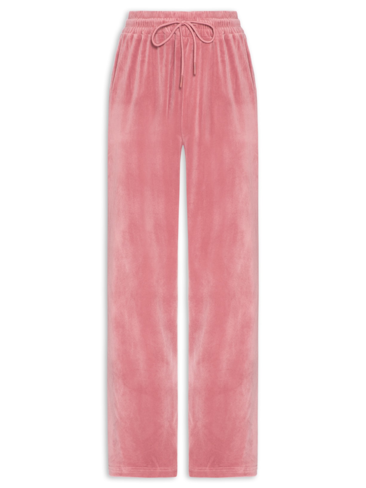 Calça Feminina De Moletom Plush Rosa Basiq