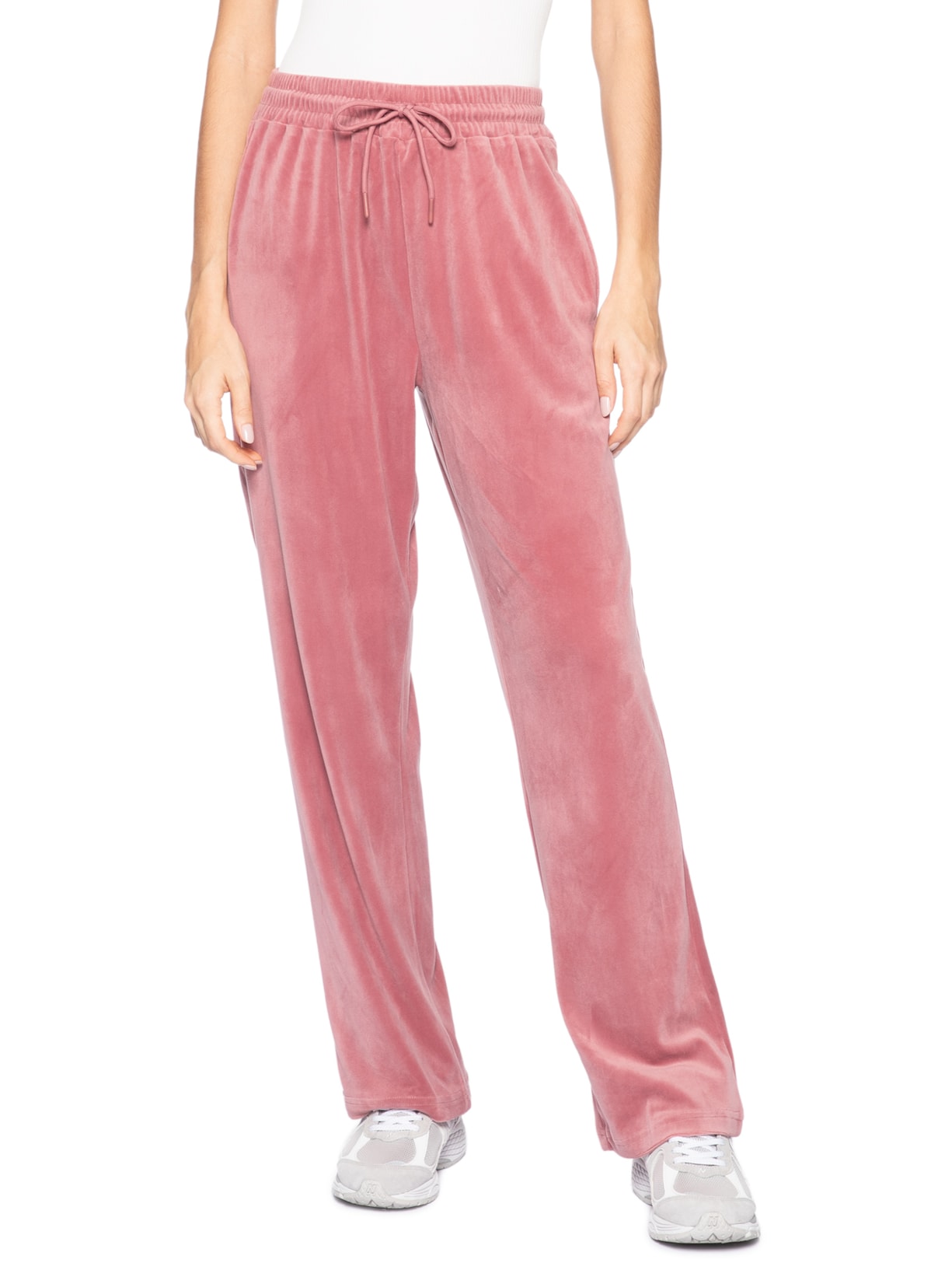 Calça Feminina De Moletom Plush Rosa Basiq