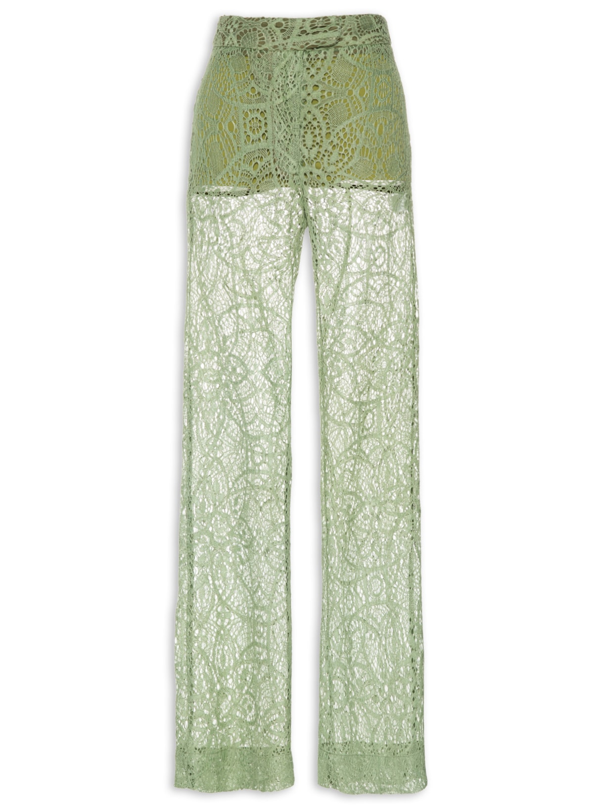 Calça Feminina De Renda - Verde