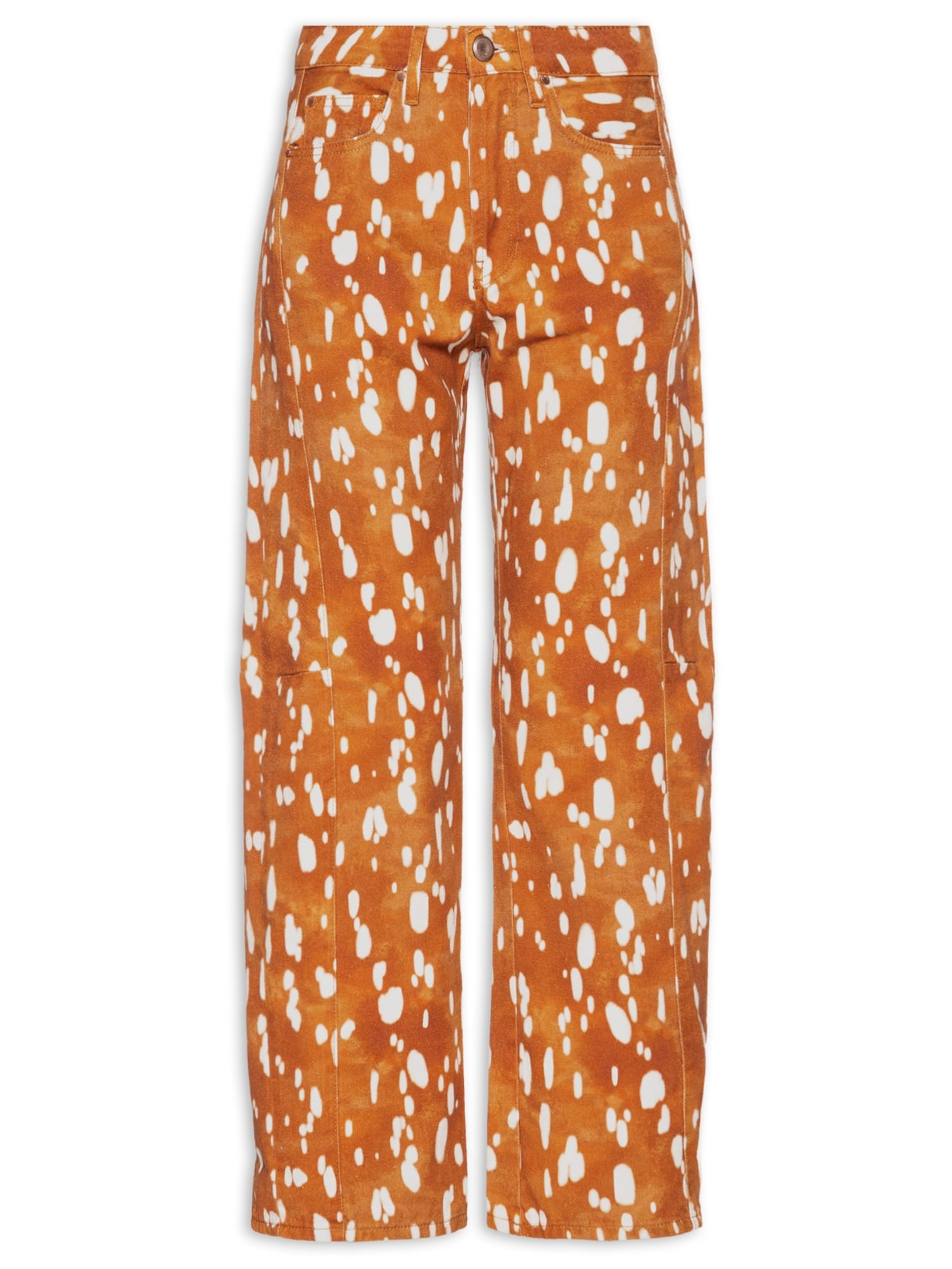 Calça Feminina De Sarja Fig Cervo Marrom Animale