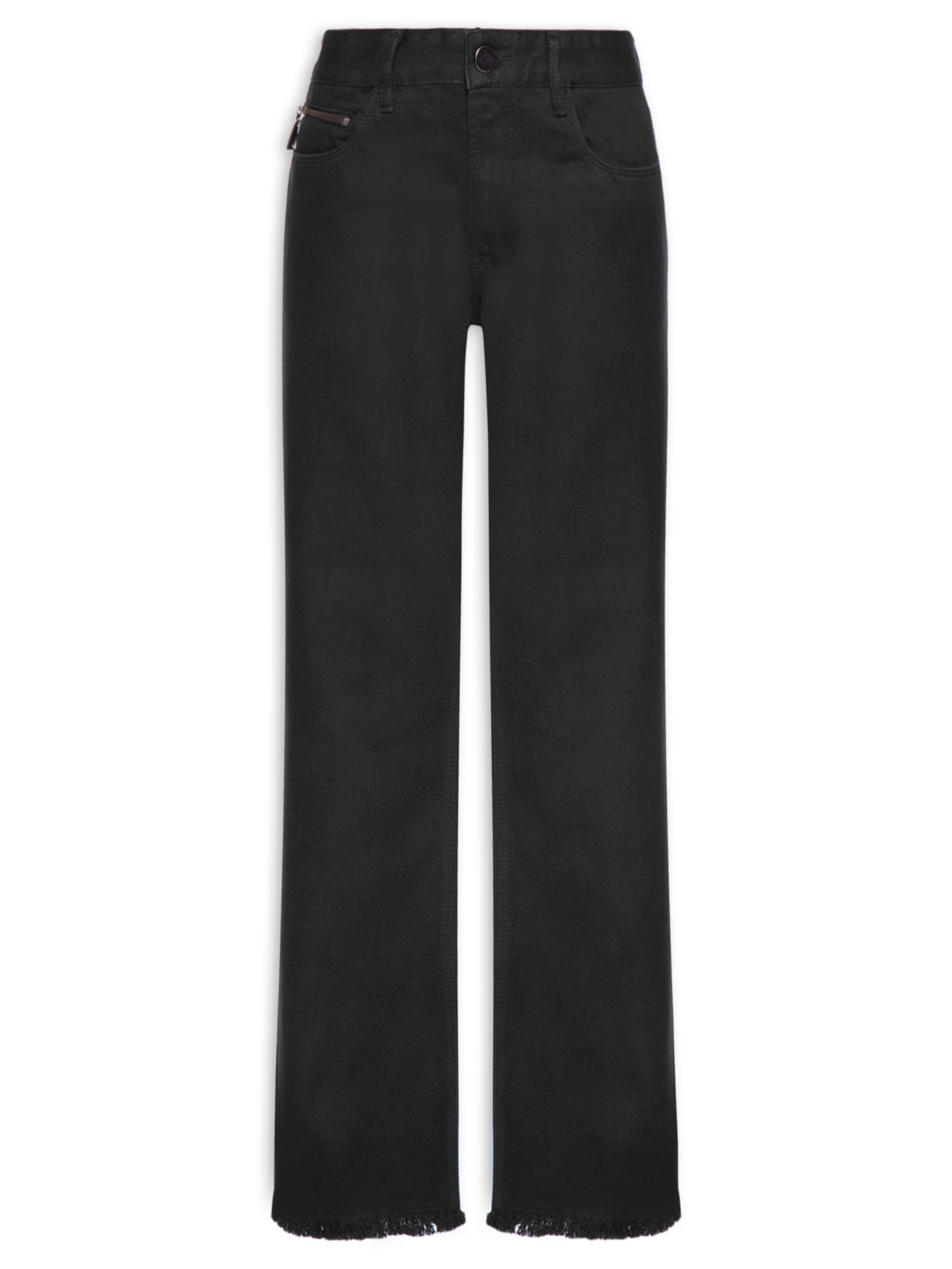 Calça Feminina de Sarja Zíper Bolsinho – Preto Animale