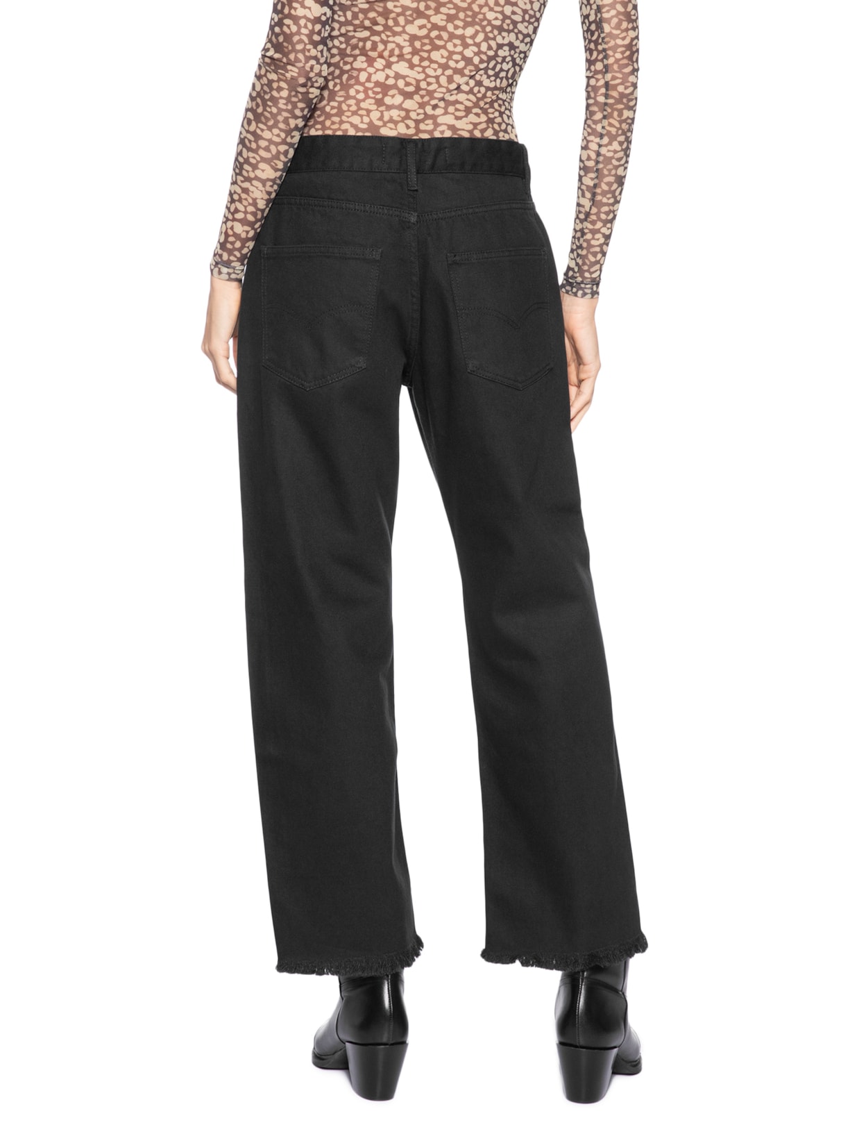 Calça Feminina de Sarja Zíper Bolsinho – Preto Animale