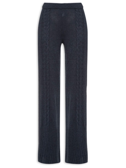 Calça Feminina De Tricot - Azul