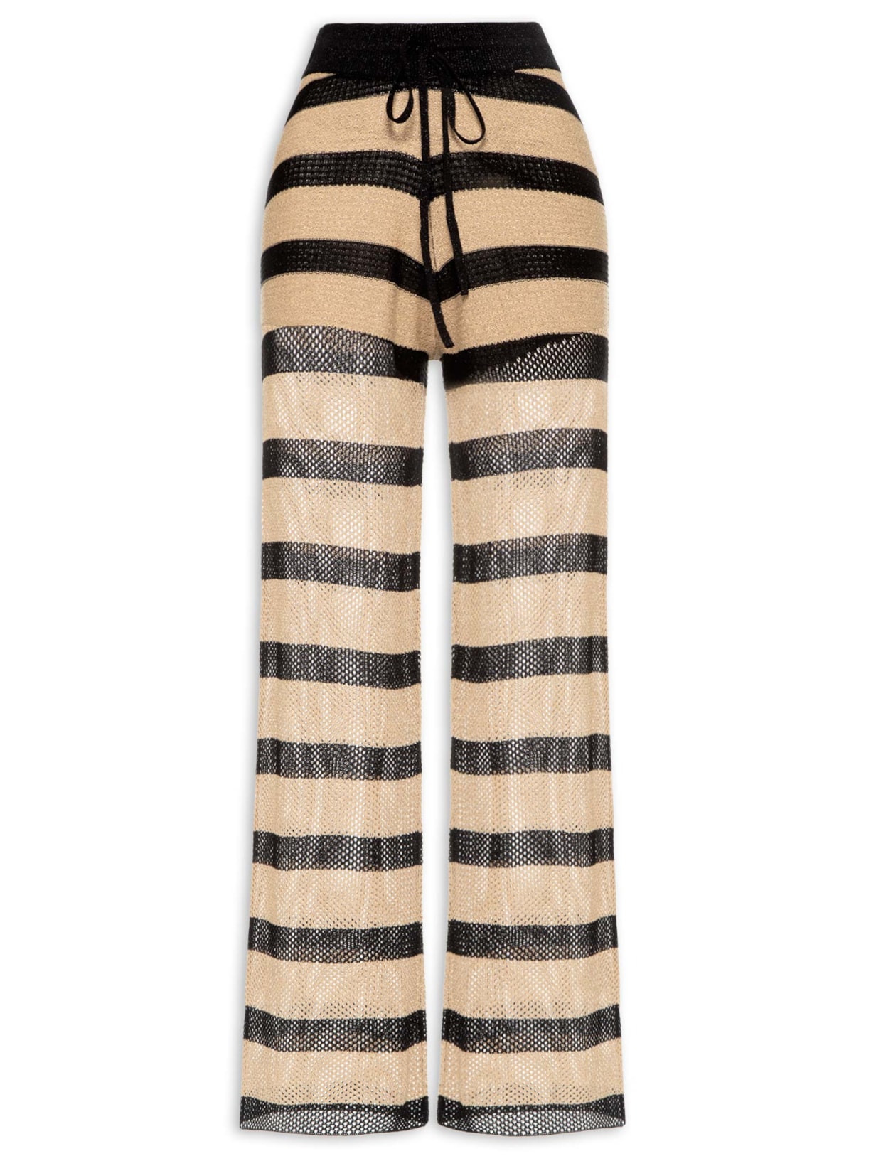 Calça Feminina De Tricot Com Lurex - Dourado