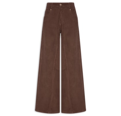 Calça Feminina De Veludo Dries - Marrom