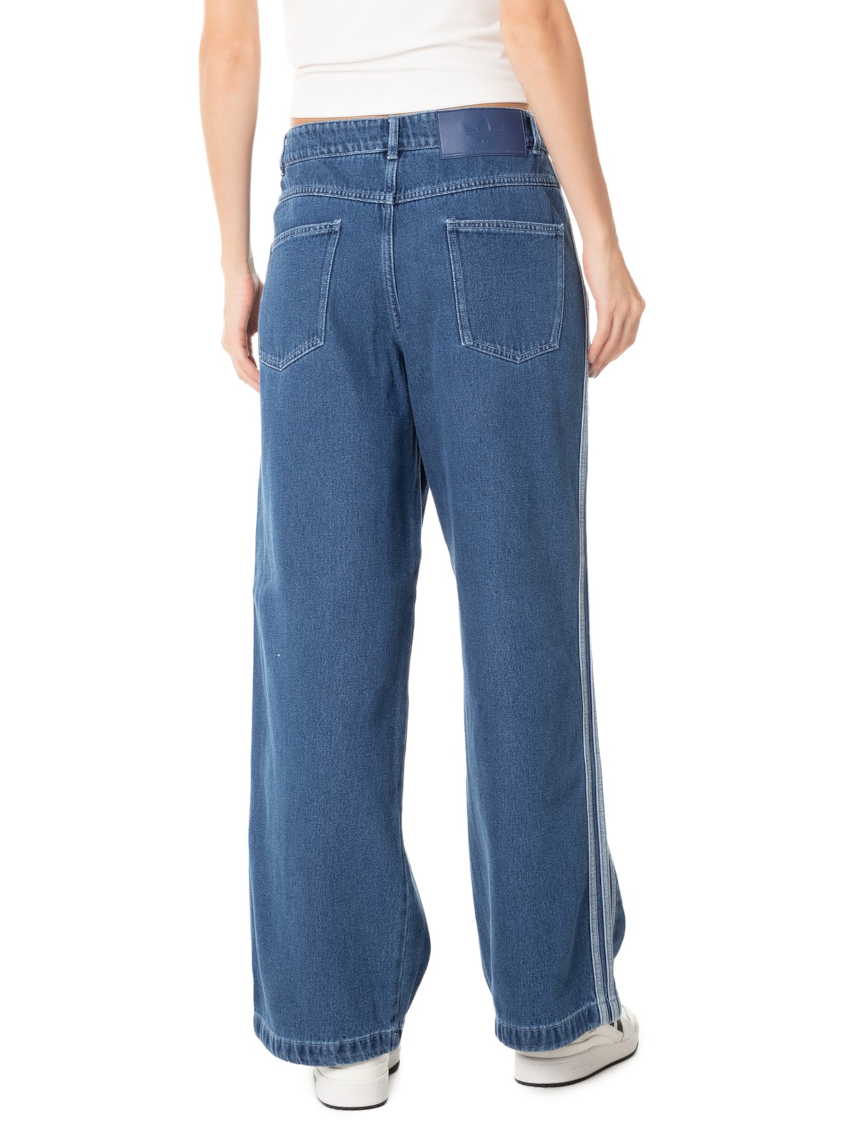 Calça Feminina Denim 3s Tp Azul Adidas Originals