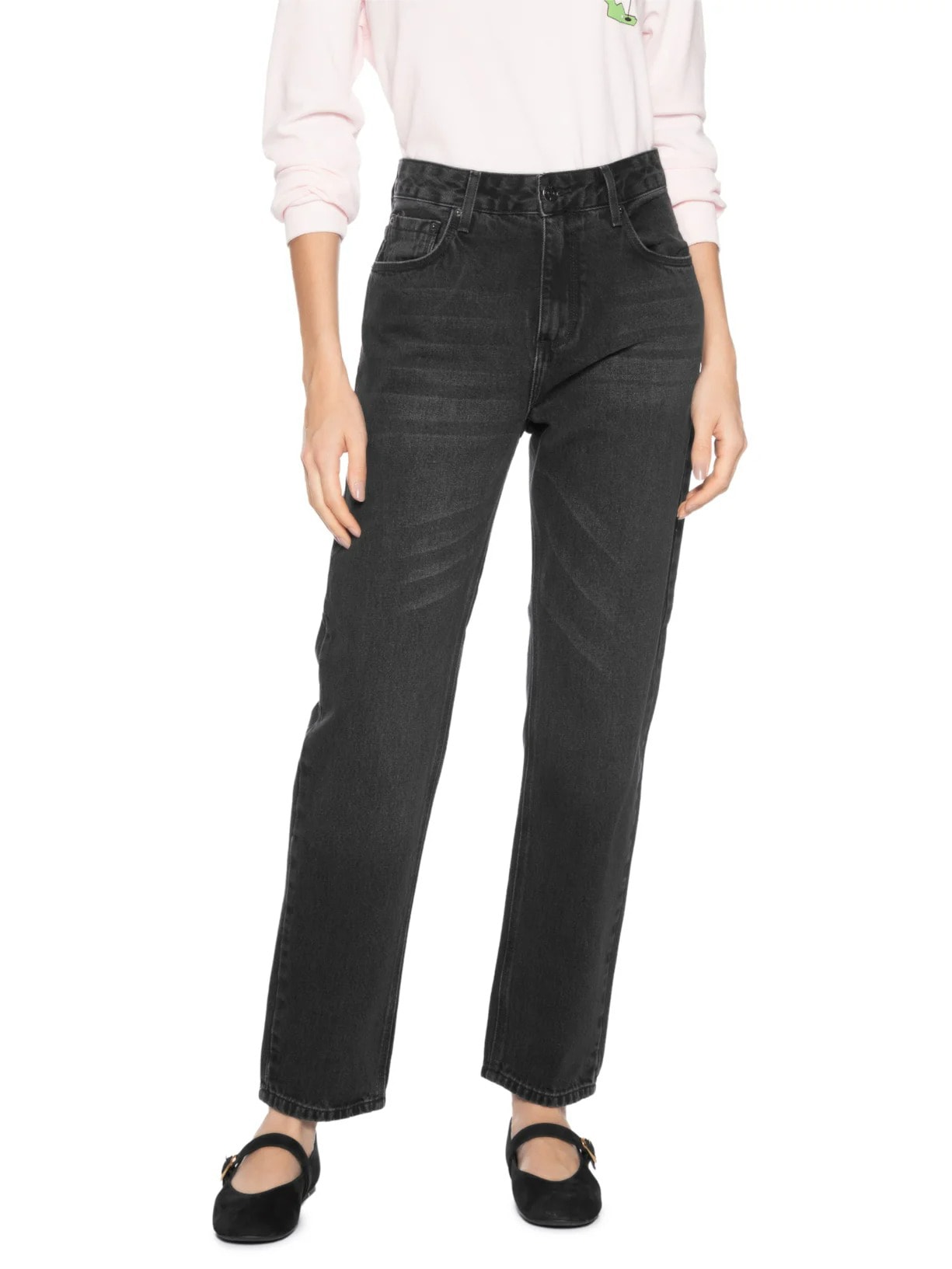 Calça Feminina Denim All Black Preto Niini