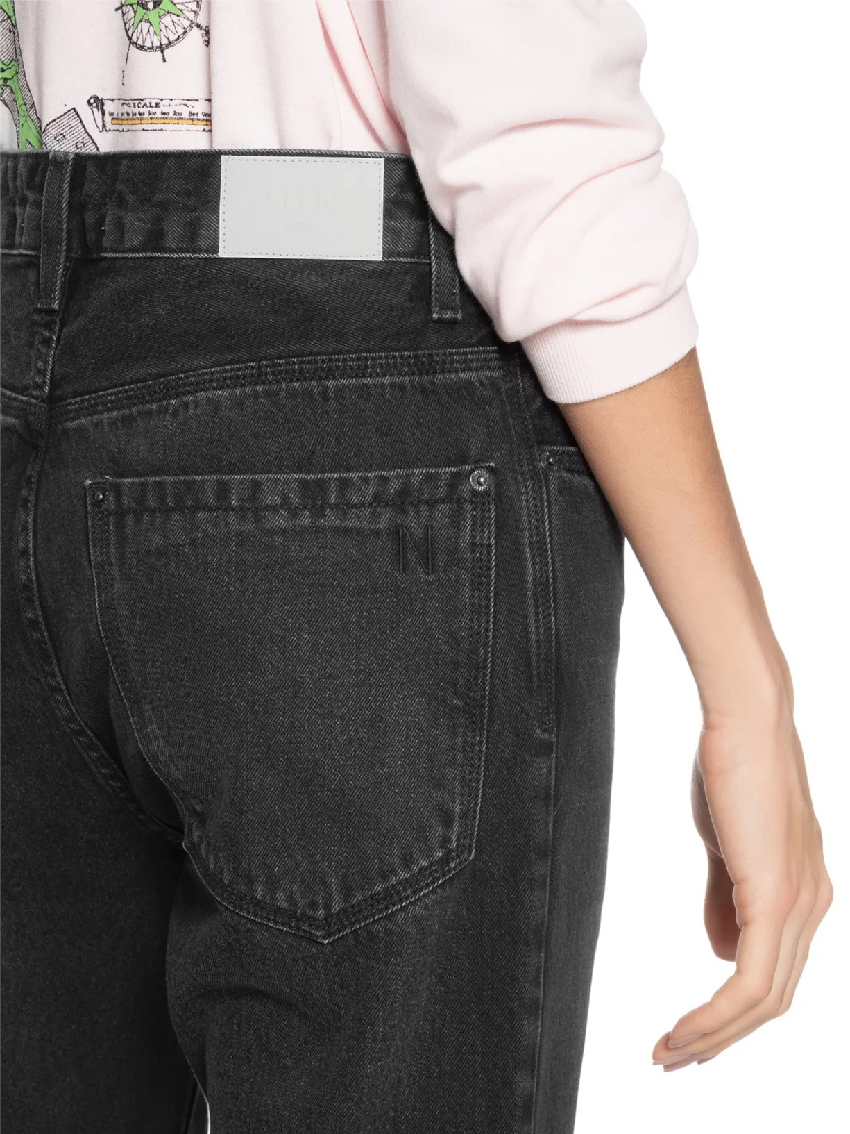 Calça Feminina Denim All Black Preto Niini