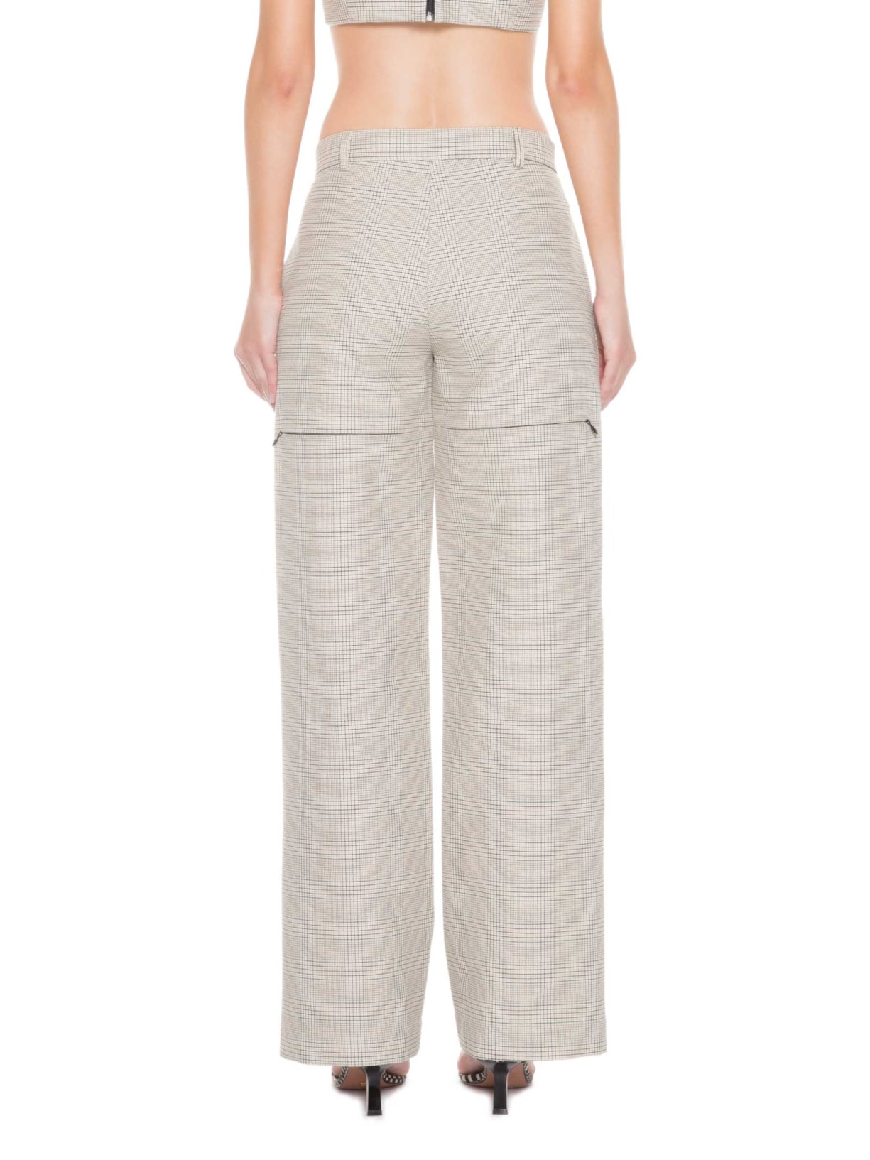 Calça Feminina Denver Xadrez Bege Z.vitor