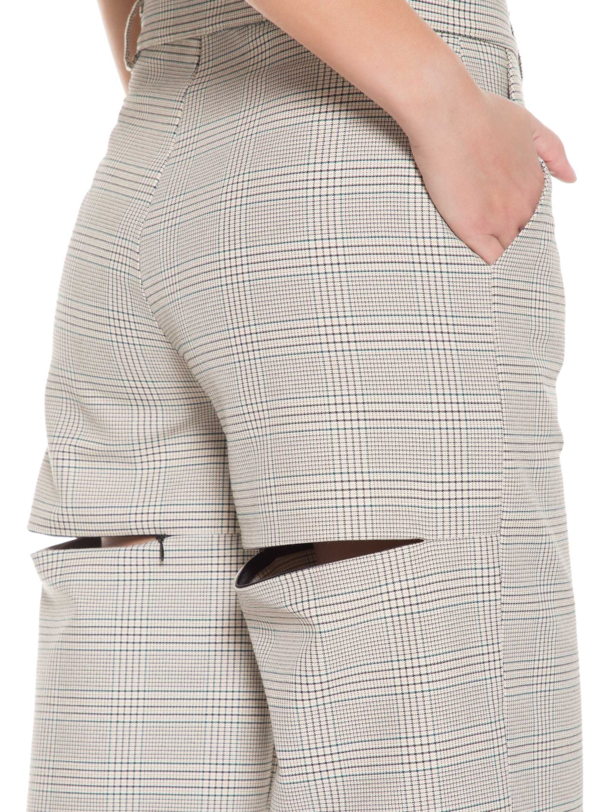 Calça Feminina Denver Xadrez Bege Z.vitor