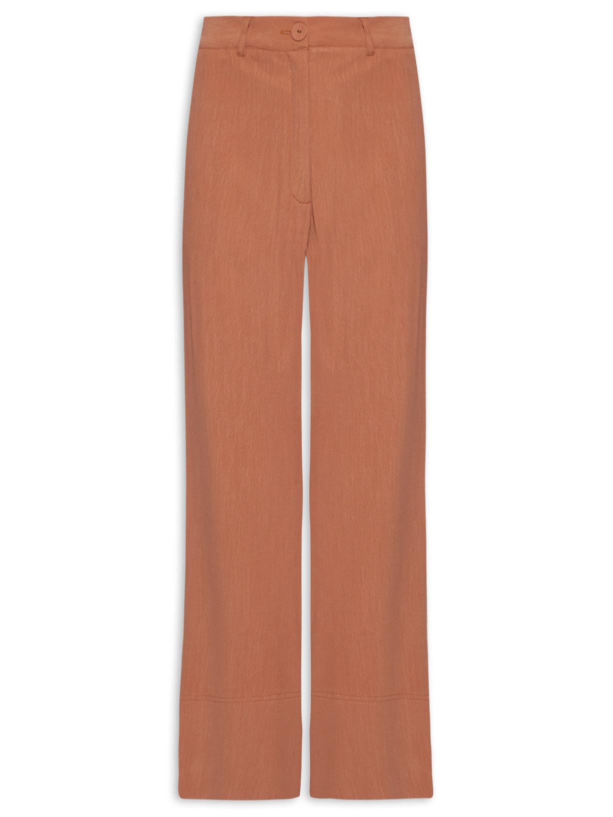 Calça Feminina Detalhe Barra - Laranja