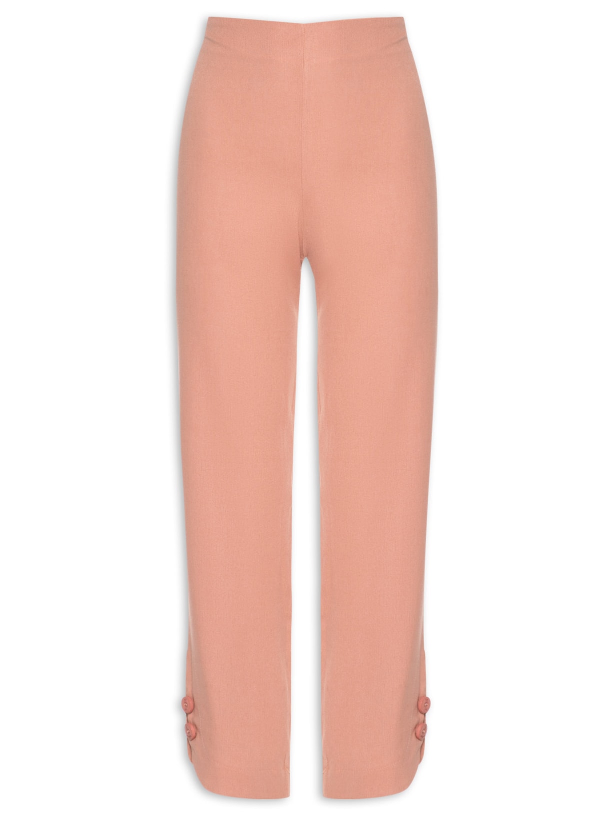 Calça Feminina Detalhe Lateral - Rosa