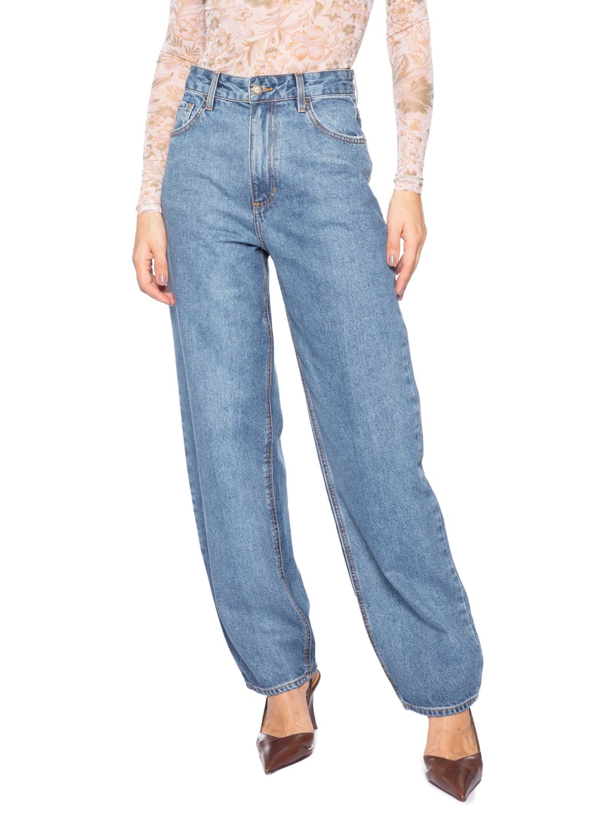 Calça Feminina Dominique  Azul Carol Bassi