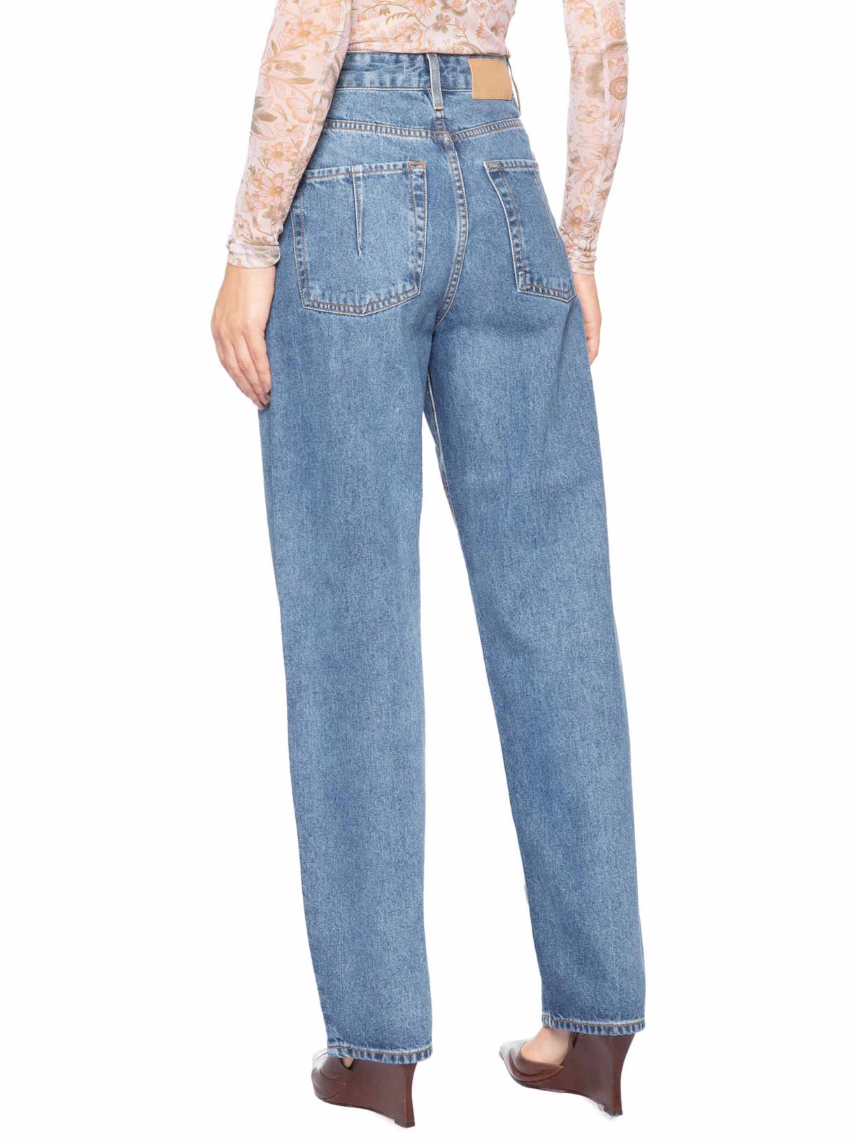 Calça Feminina Dominique  Azul Carol Bassi