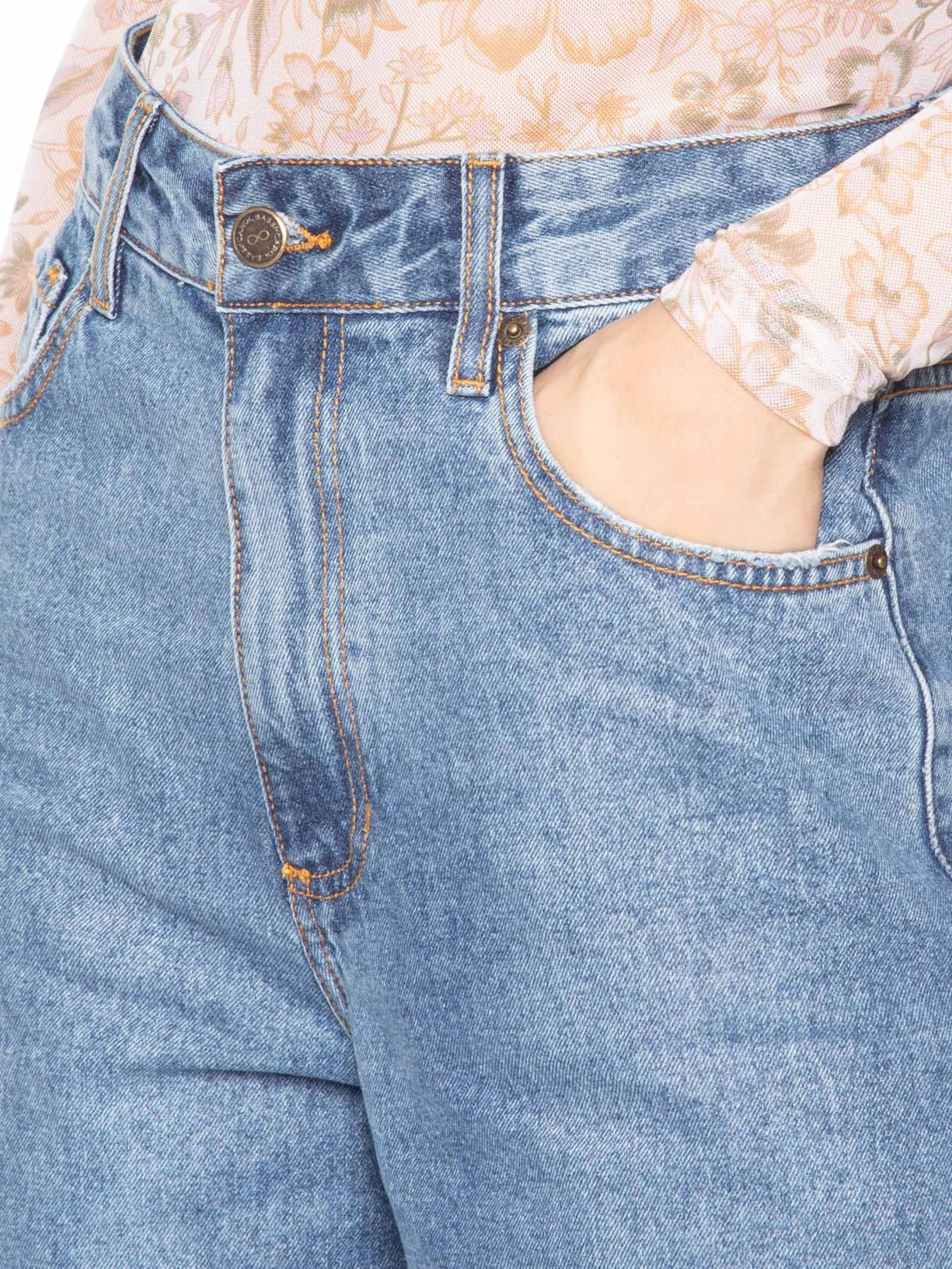 Calça Feminina Dominique  Azul Carol Bassi
