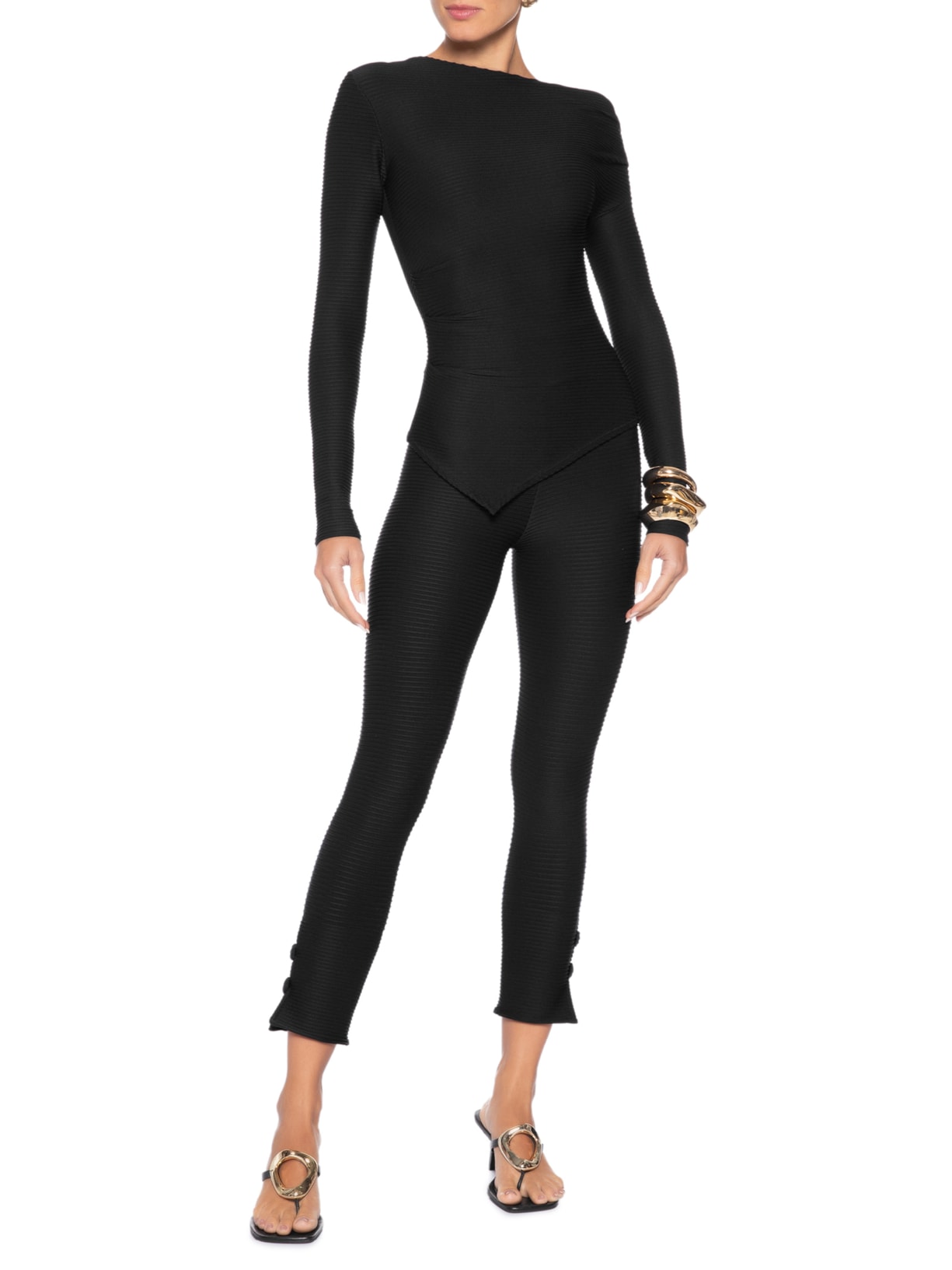 Calça Feminina Duda Capri Preto August Swim