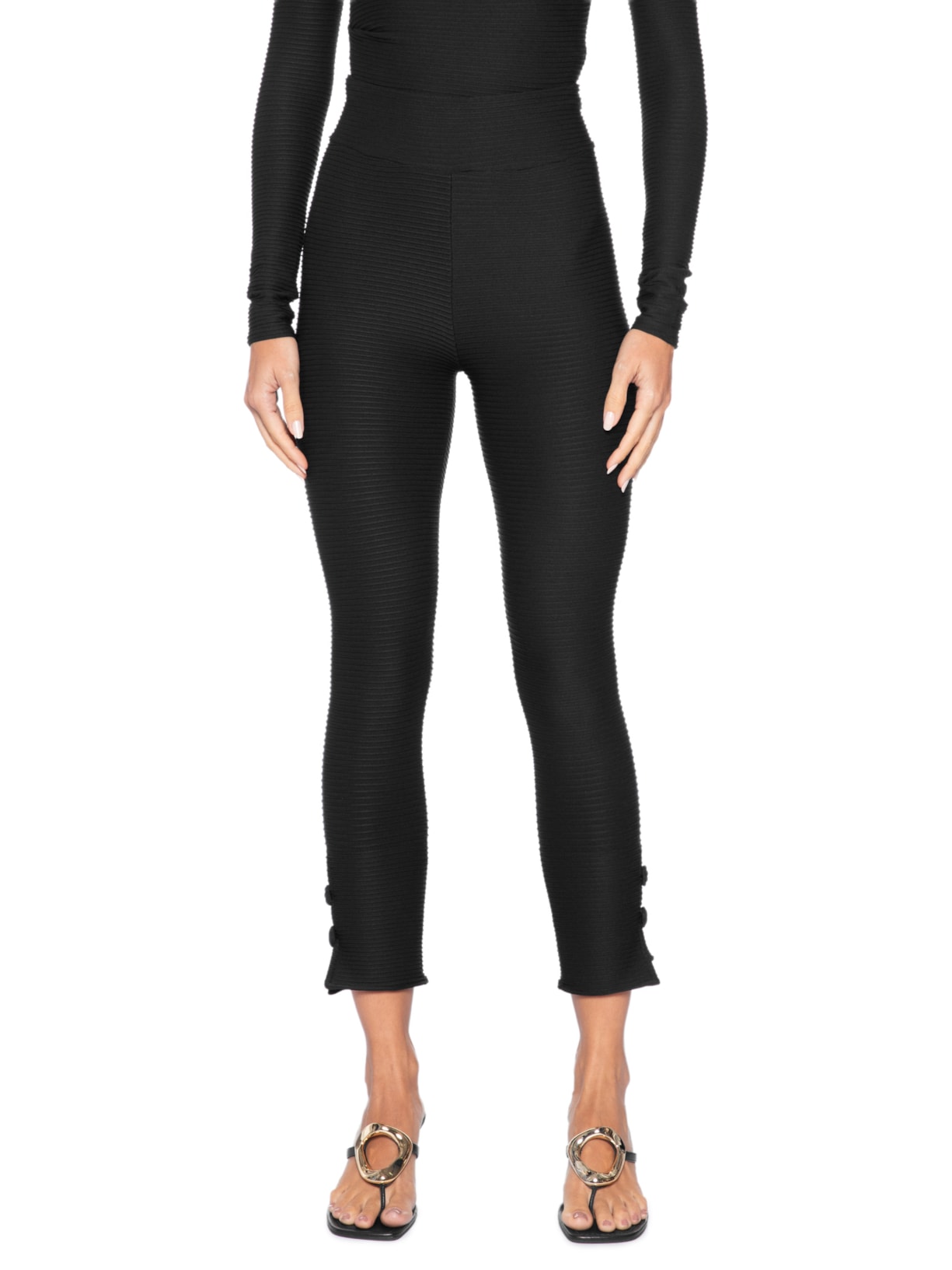 Calça Feminina Duda Capri Preto August Swim