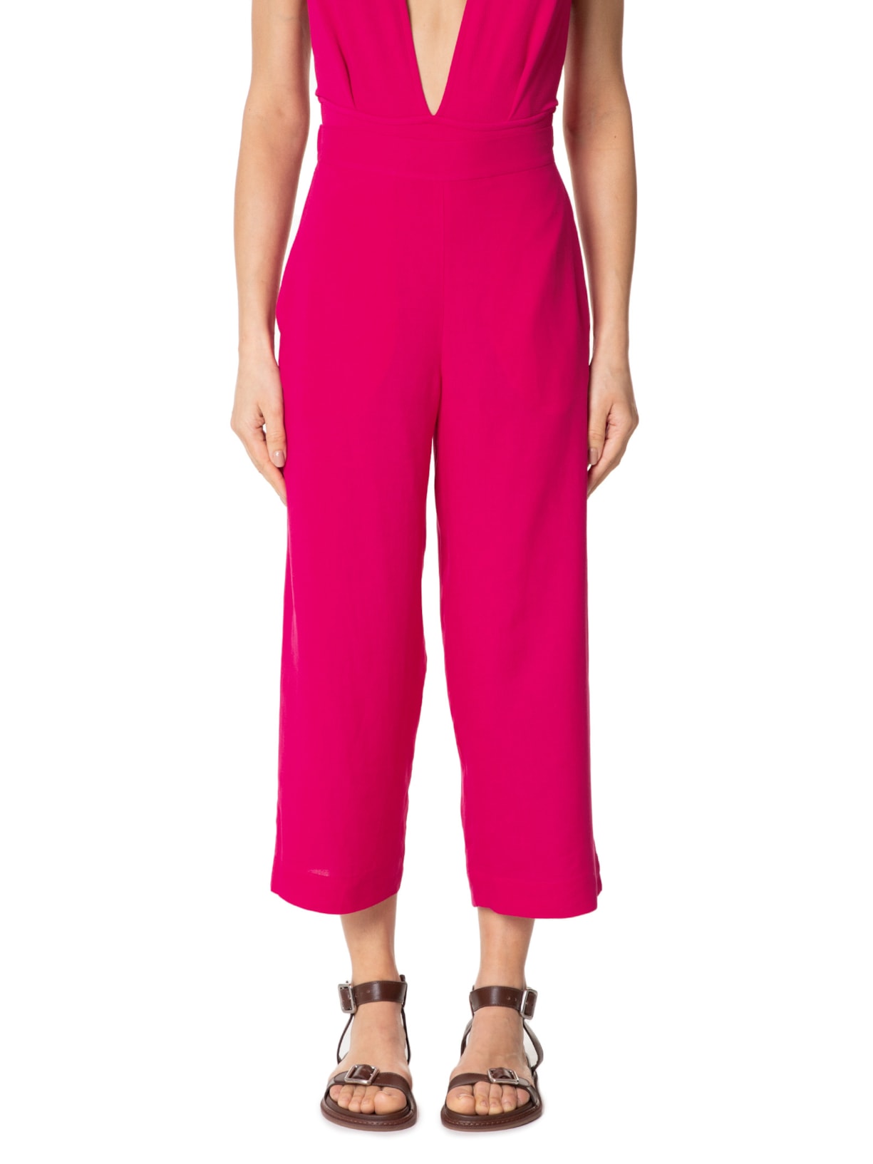 Calça Feminina Elástico Costas Rosa Lenny Niemeyer