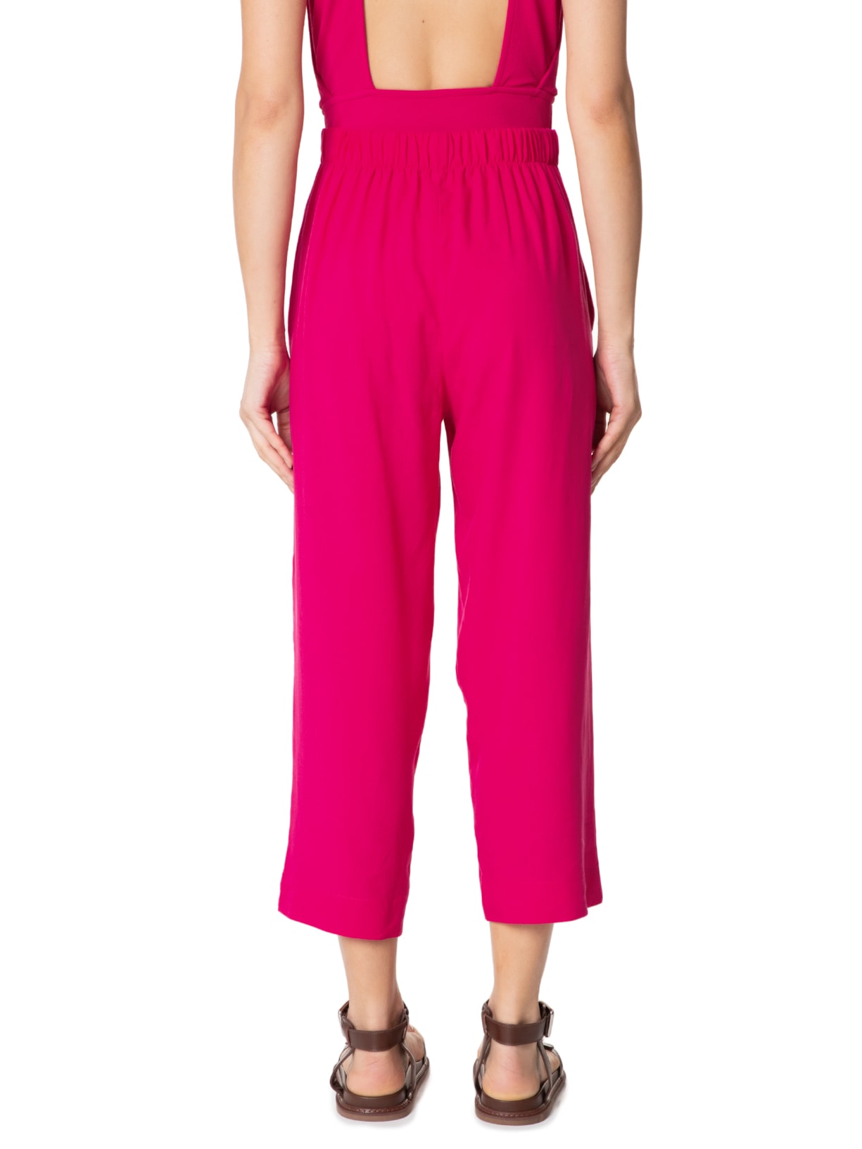 Calça Feminina Elástico Costas Rosa Lenny Niemeyer