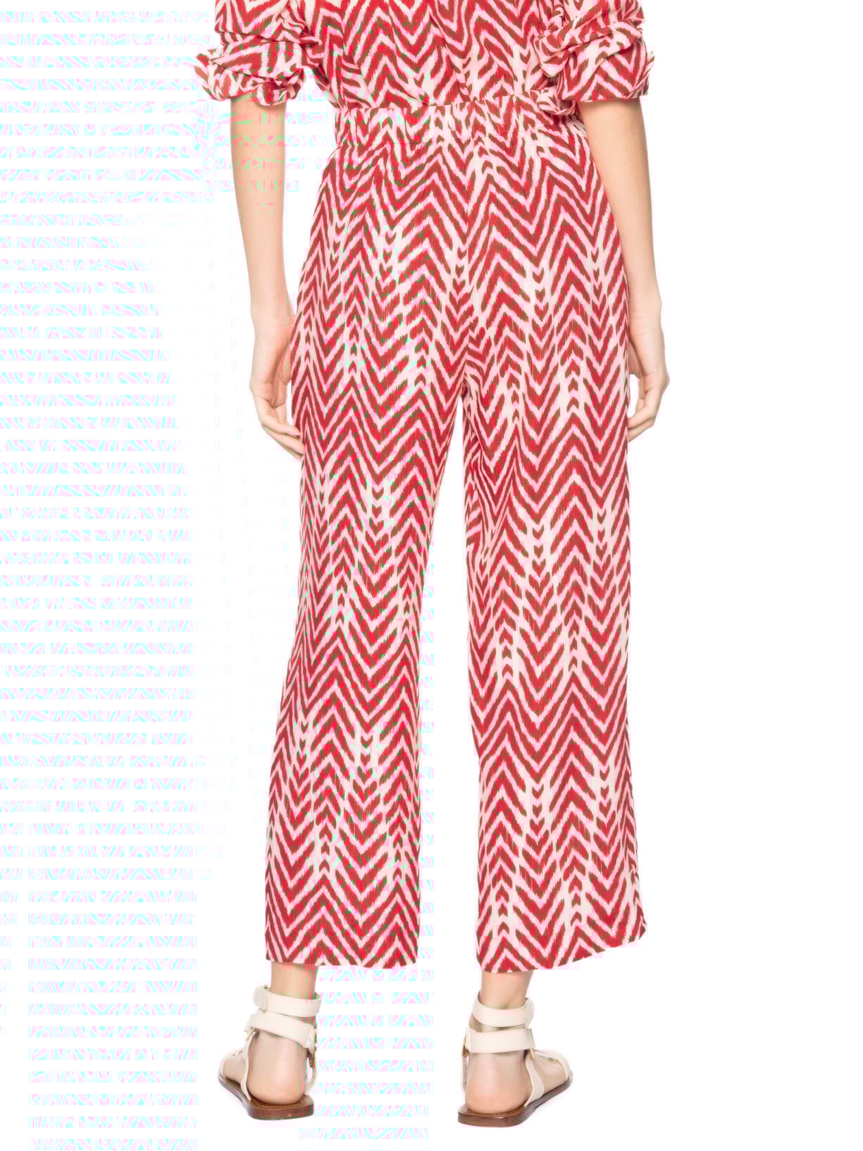 Calça Feminina Elástico Costas Vermelho Lenny Niemeyer