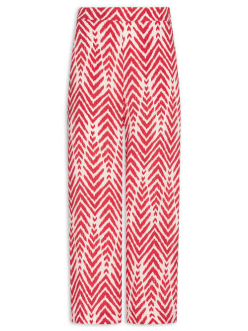 Calça Feminina Elástico Costas - Vermelho