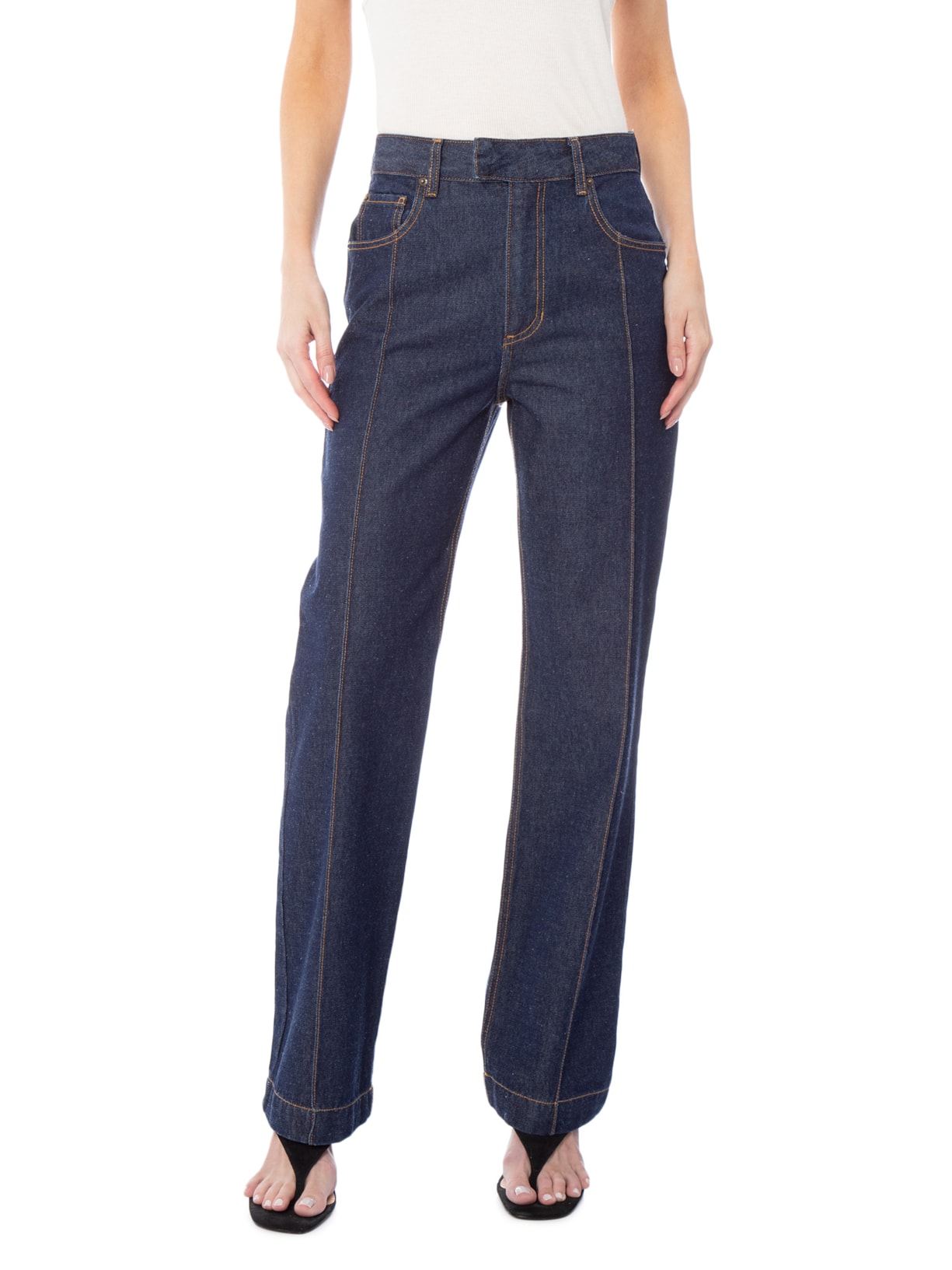 Calça Feminina Electra Azul Carol Bassi