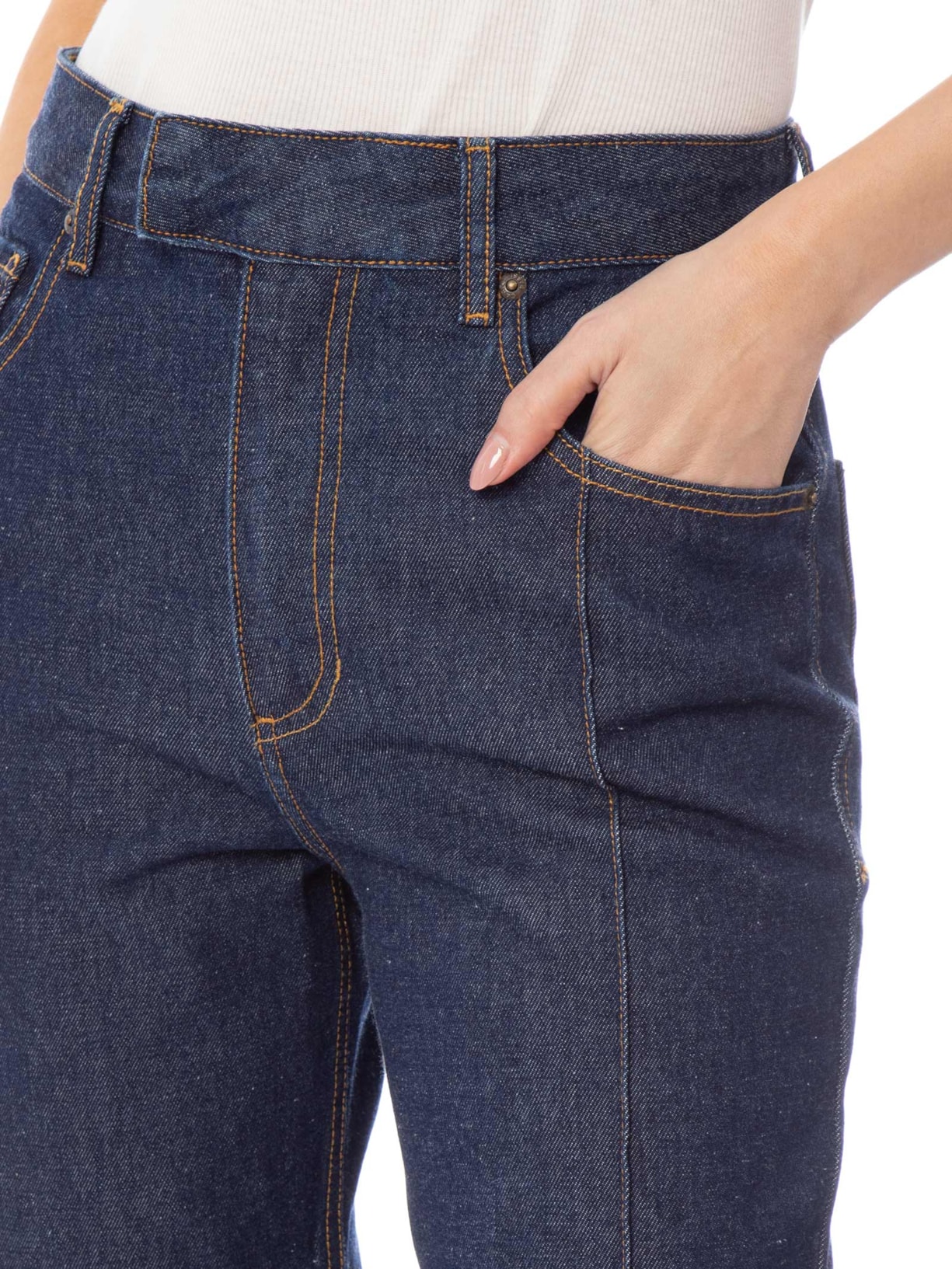 Calça Feminina Electra Azul Carol Bassi