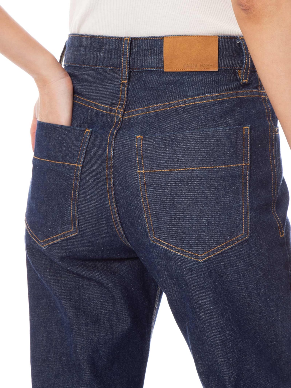 Calça Feminina Electra Azul Carol Bassi
