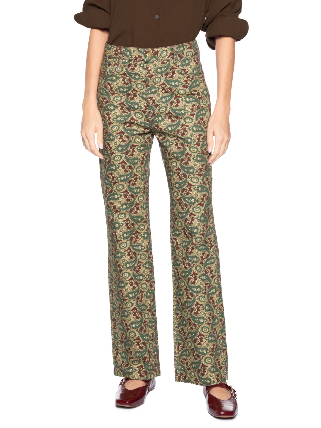 Calça Feminina Eleonor Claret Verde All Most Vintage