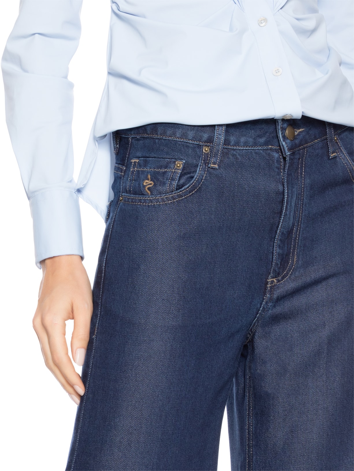 Calça Feminina Elsa Fluit Denim Azul Bo.bô