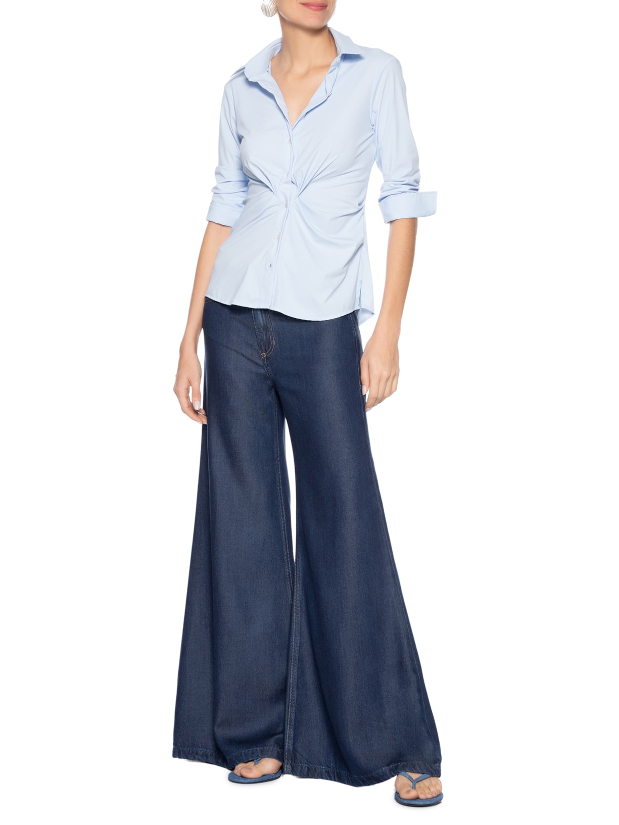 Calça Feminina Elsa Fluit Denim Azul Bo.bô