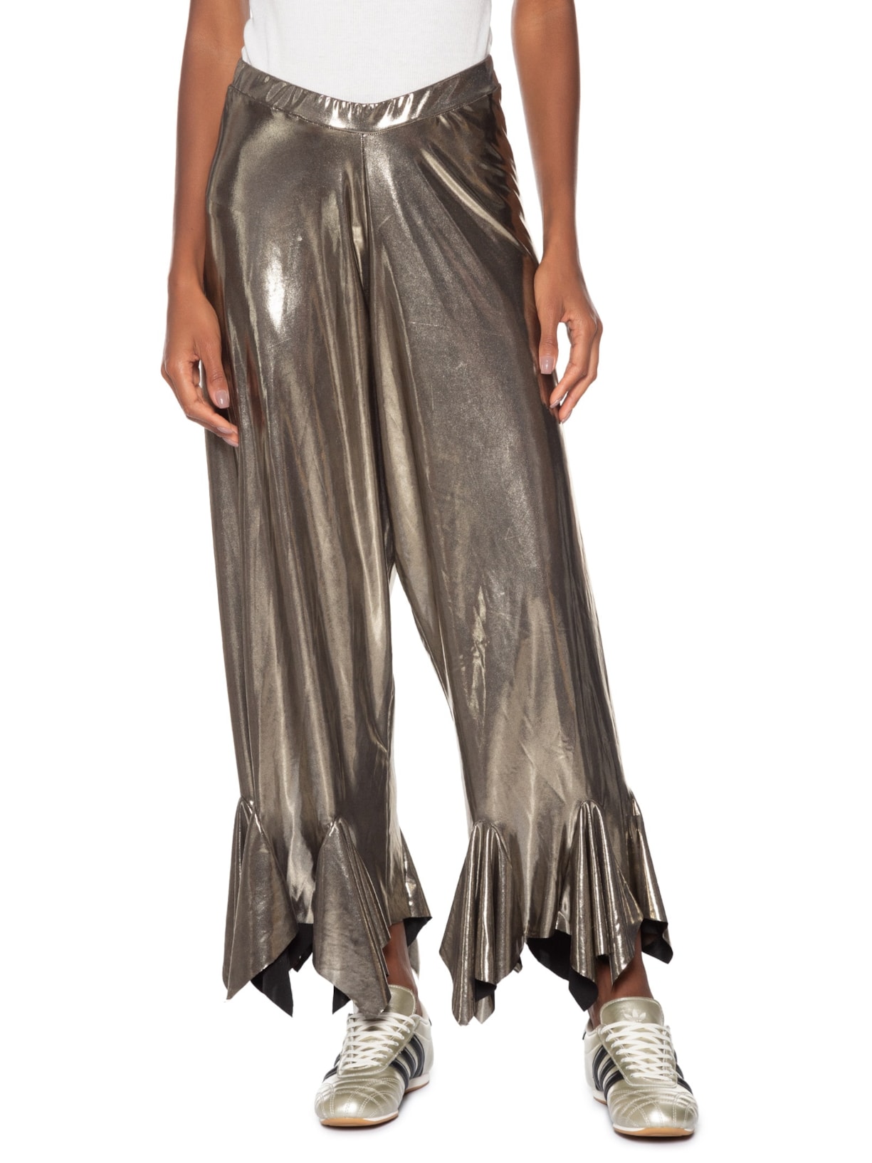 Calça Feminina Elza Prateado Carnavália