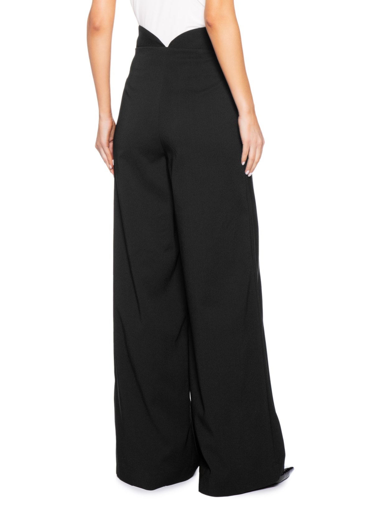 Calça Feminina Em Crepe Preto Caroline Perino